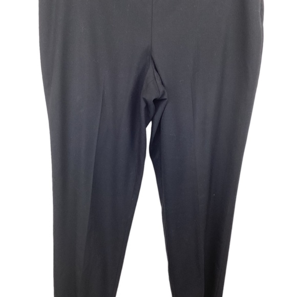 Talbots Hollywood Black Pants Size 12 Side‎ Slit Dress Trousers Career - Picture 3 of 10